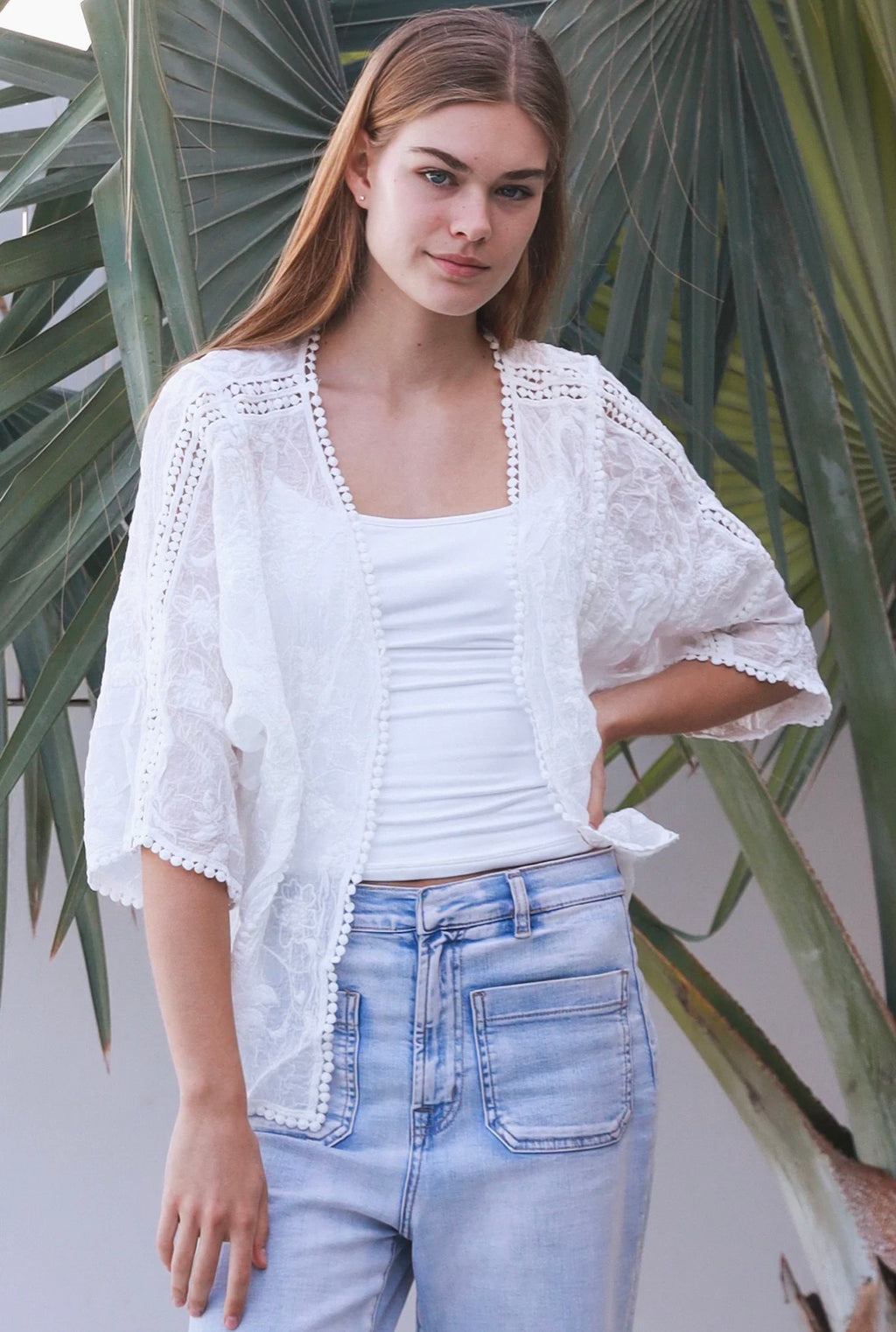 Cotton Willow Top White