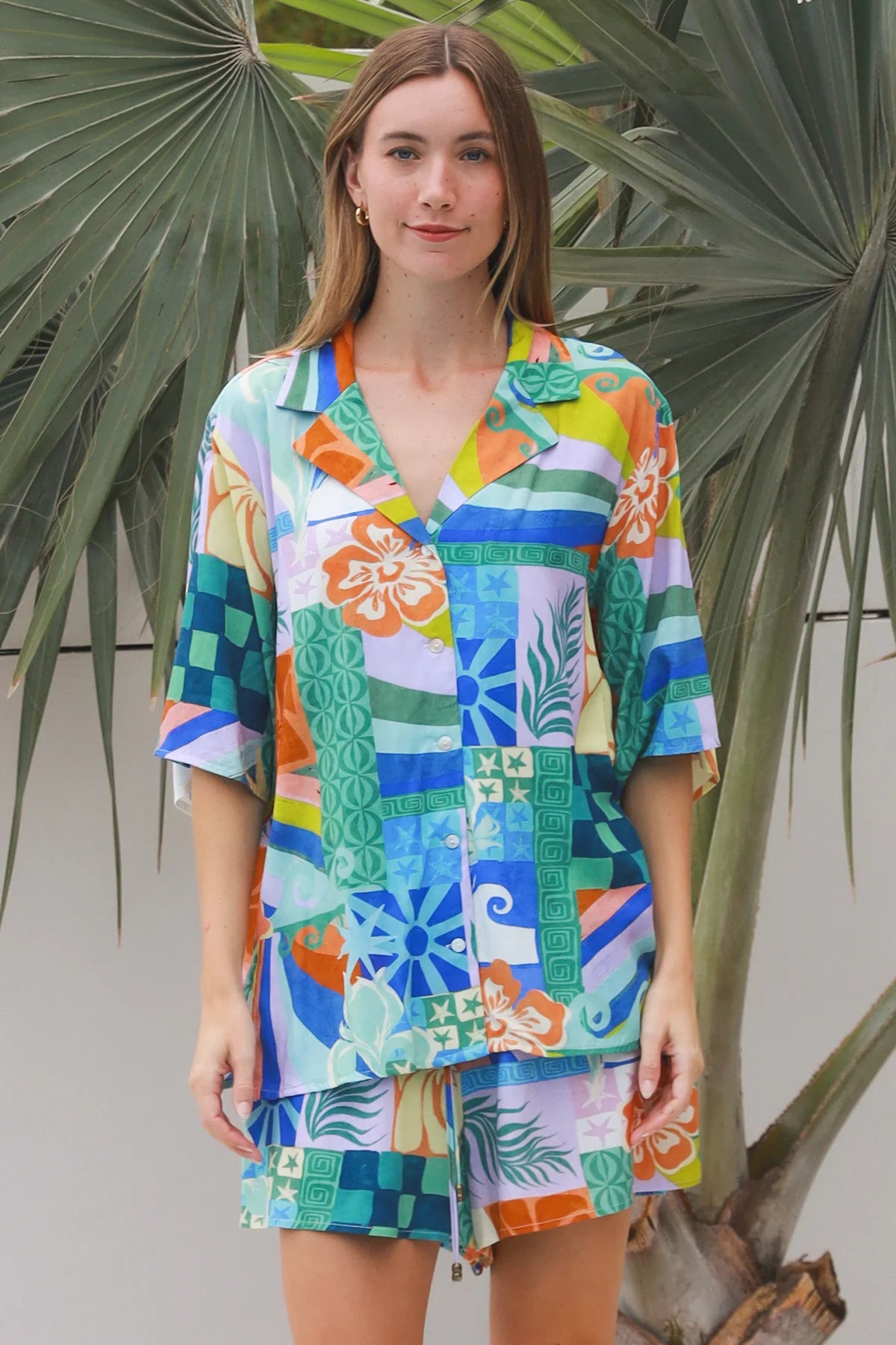 Ingrid Teal Top